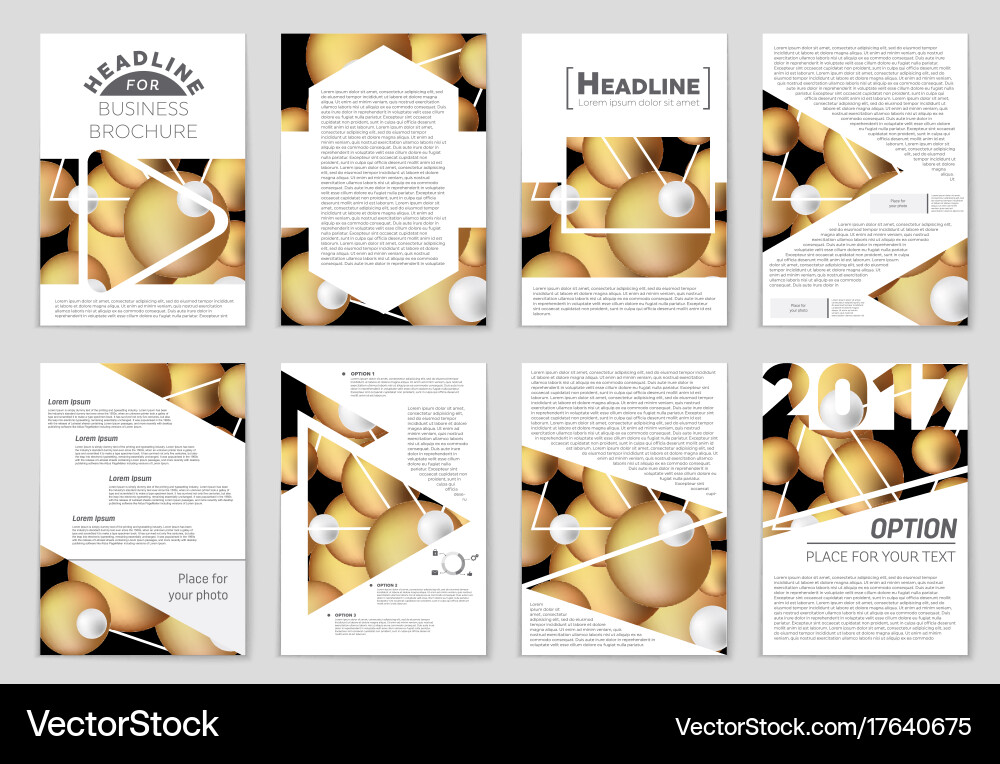 Abstract layout background set for art vector image