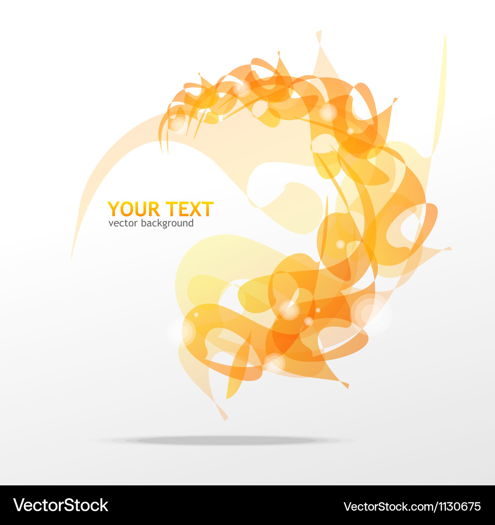 Dynamic Orange Abstract Background vector image