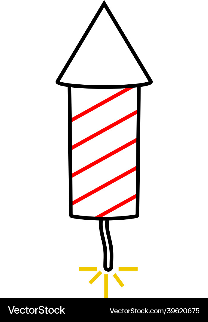Firecracker icon design template isolated Vector Image