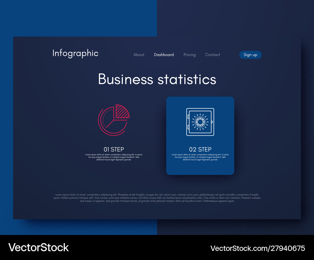 Graphics infographics with two options template Graphics infographics with two options template vector image