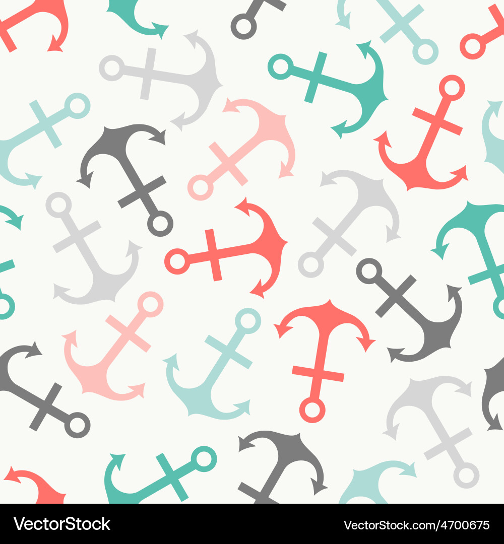 Nautical Anchor Pattern vector image