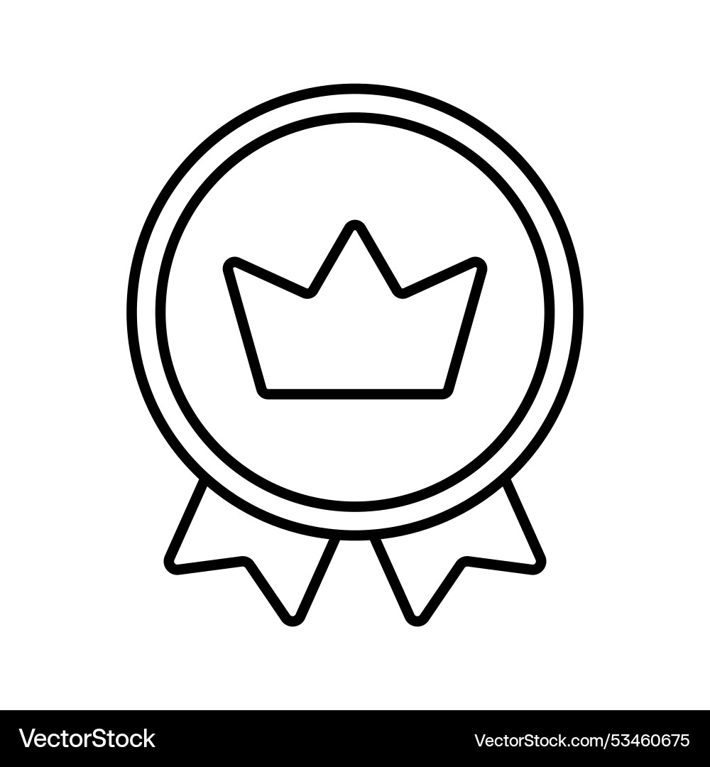Reward line icon editable stroke isolated Vector Image
