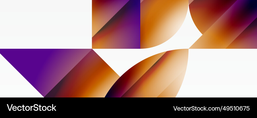 Serene gradient template circles and triangles Serene gradient template circles and triangles Vector Image
