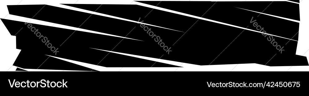 Slit slash fracture texture effect element Vector Image