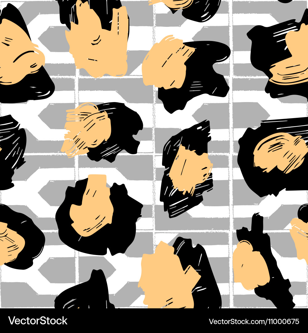 Texture of the leopard spots pattern vector image