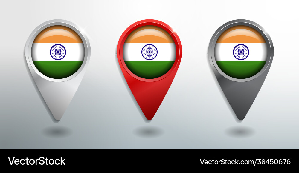 3d pointer tag and location marker with round 3d pointer tag and location marker with round Vector Image