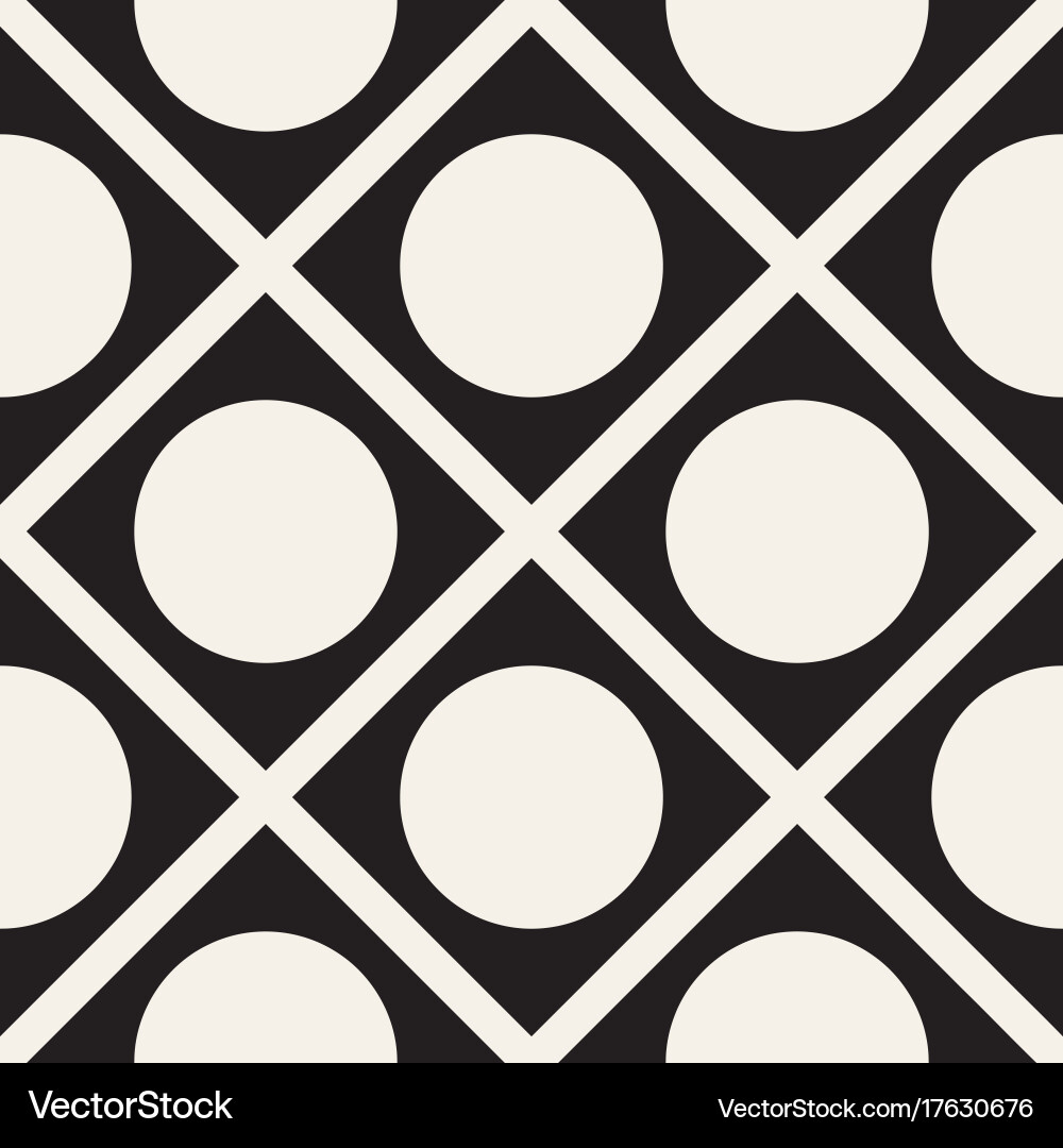 Abstract geometric lines lattice pattern seamless vector image