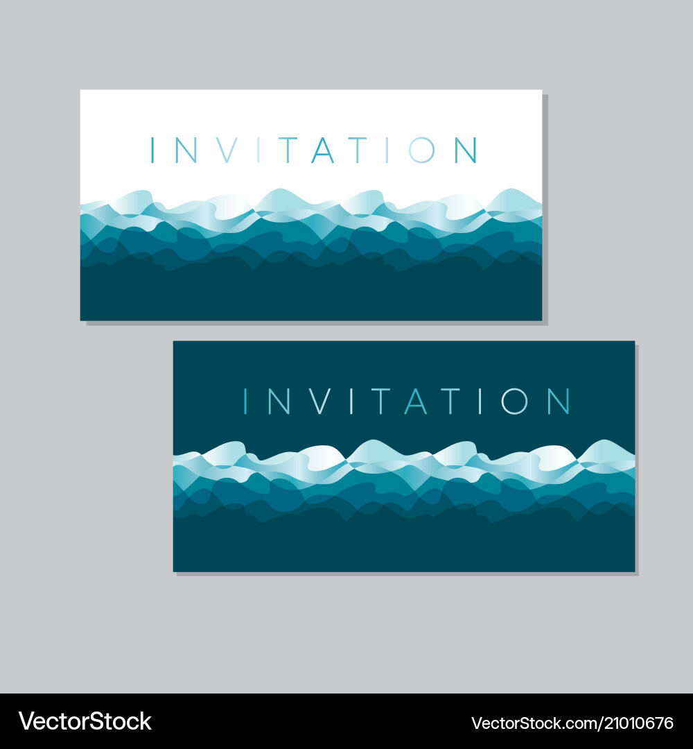 Abstract Ocean Waves Pattern vector image