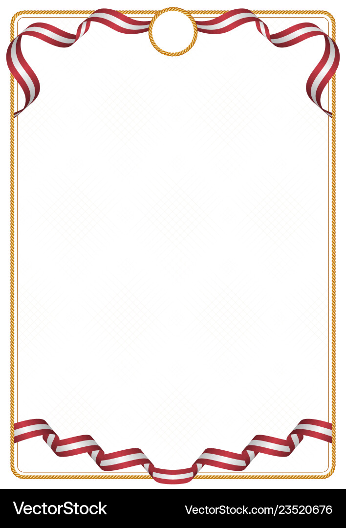 Frame and border of latvia colors flag Frame and border of latvia colors flag vector image