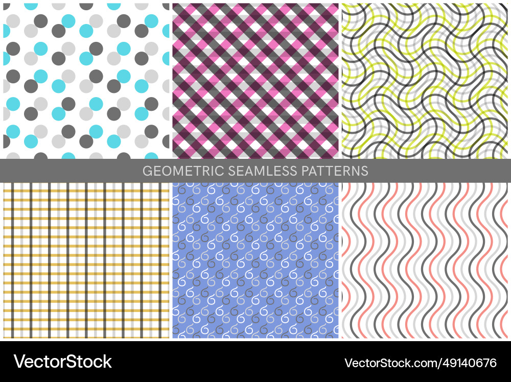 Geometric pattern set simple minimal classic Geometric pattern set simple minimal classic vector image