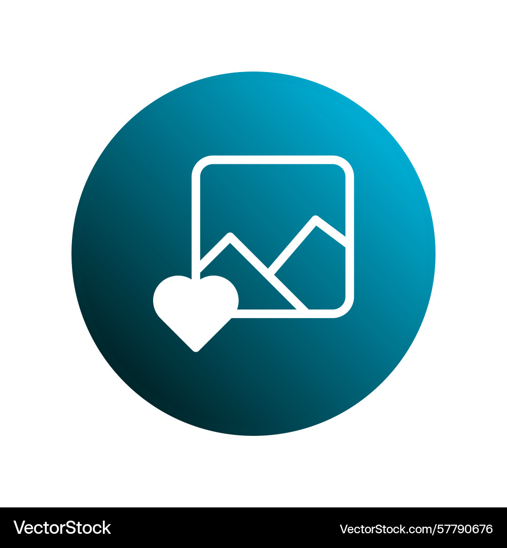 Minimalist design featuring an image icon Vector Image
