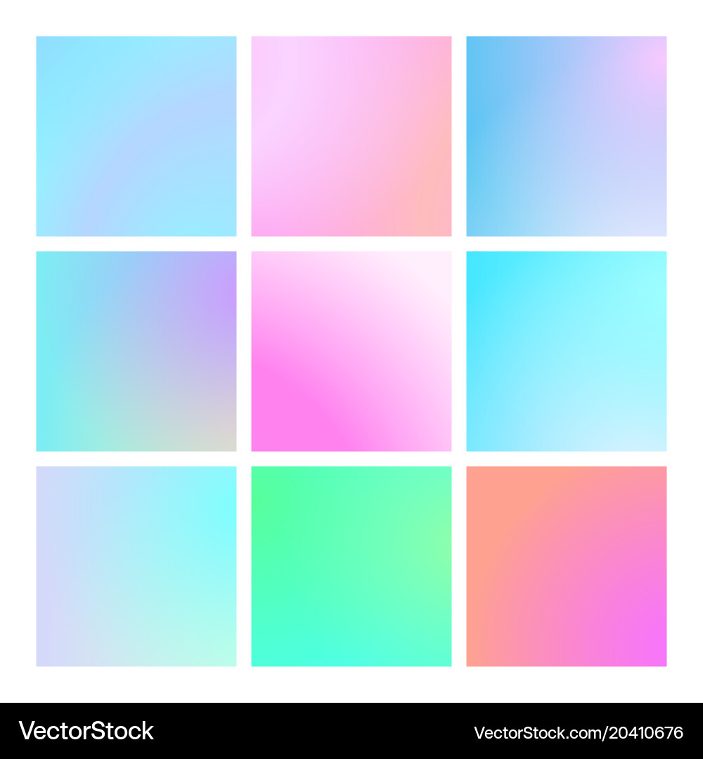 Modern gradient set abstract background Vector Image