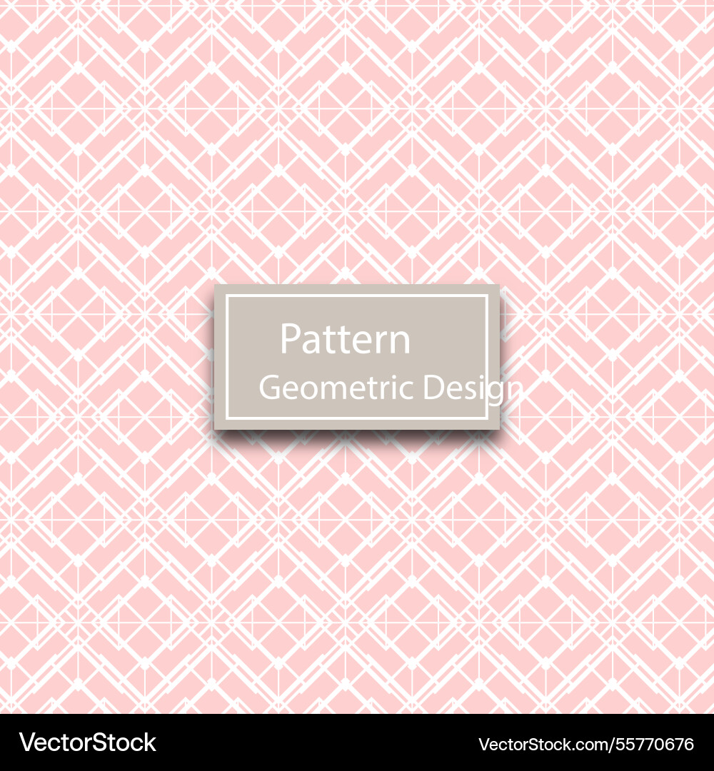 Old style geometric pattern design Vector Image