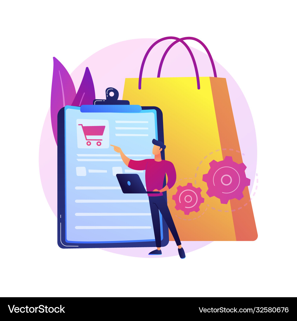 Order tracking program concept metaphor Order tracking program concept metaphor Vector Image
