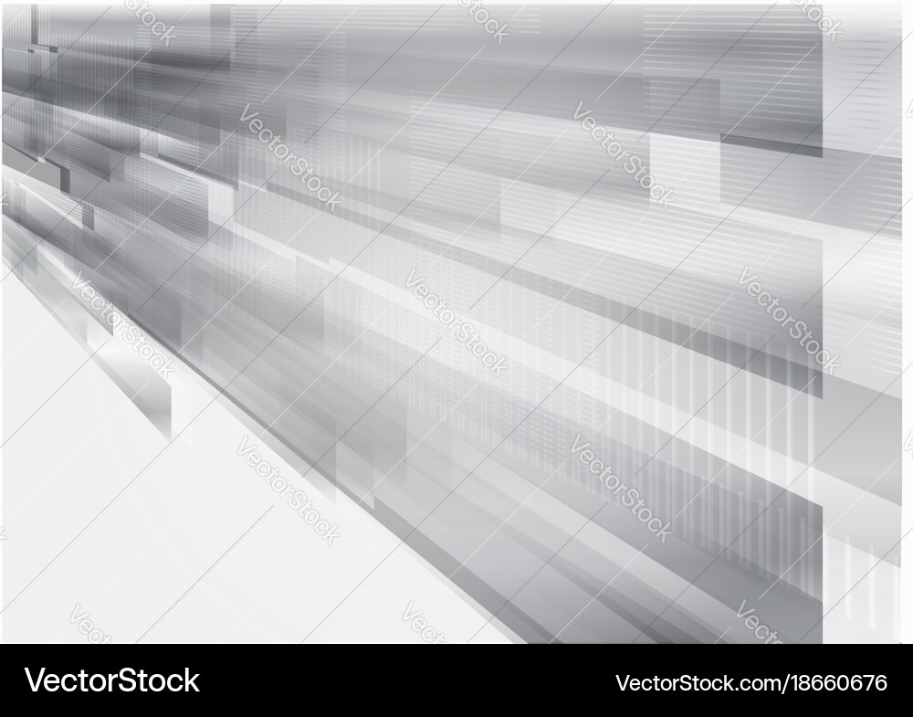 Rectangular shape and straight line gray vector image
