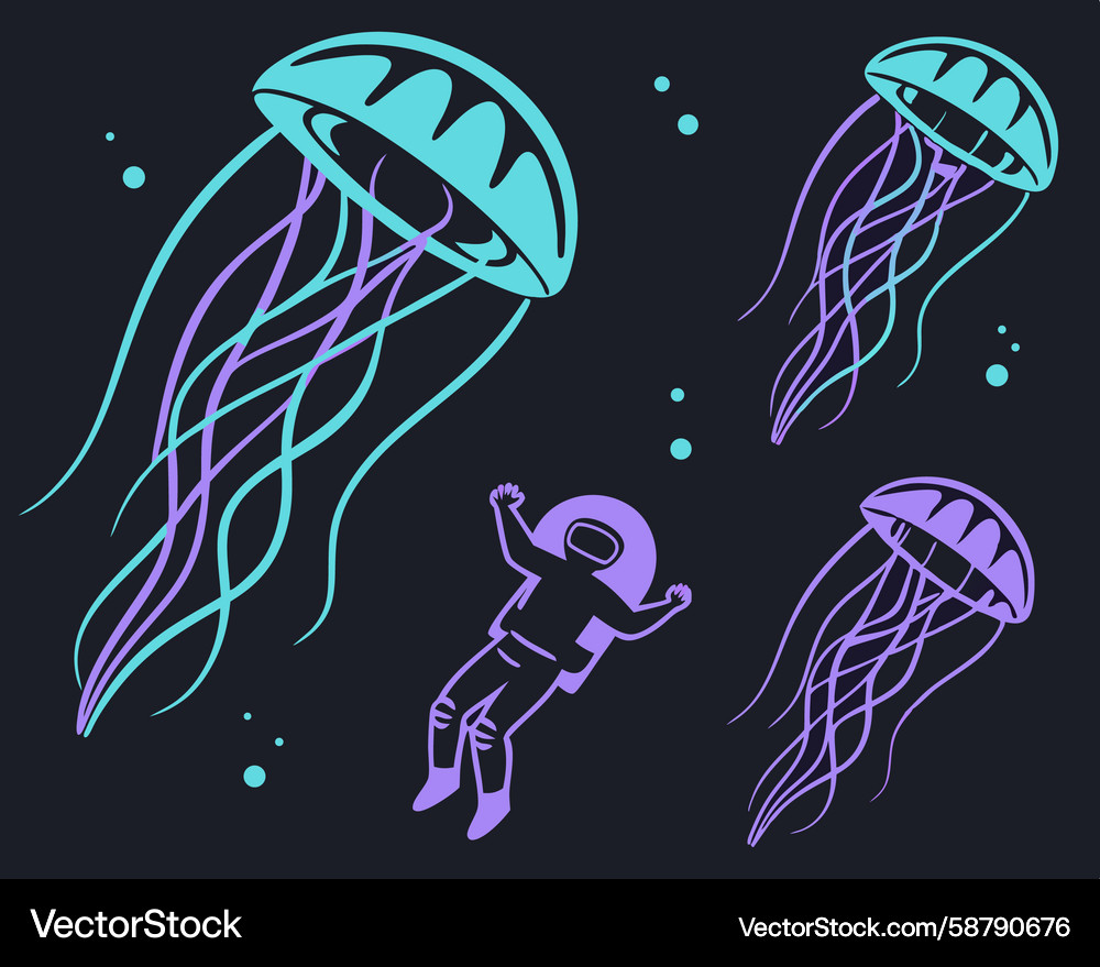 Retrofuturism style is defined by its use Vector Image