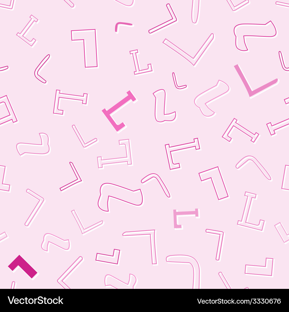 Seamless pattern with character l Vector Image
