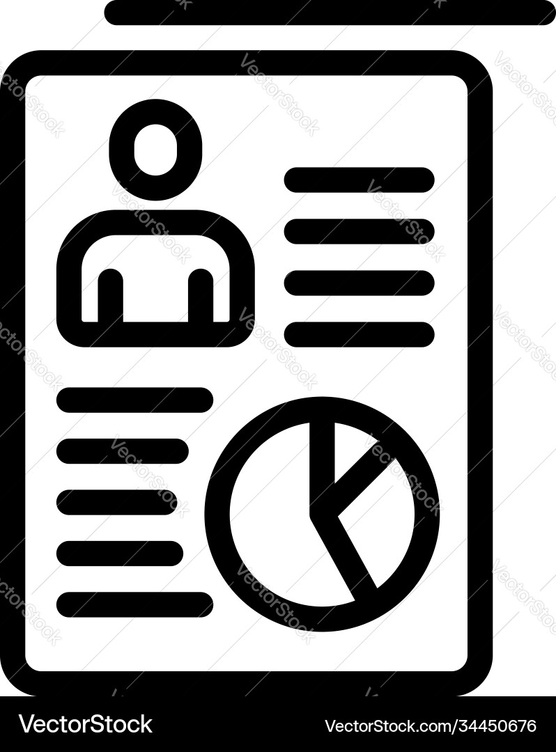 Student job cv icon ski style Student job cv icon ski style vektorbild