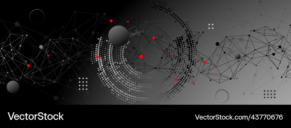 Template for science and technology presentation Template for science and technology presentation vector image