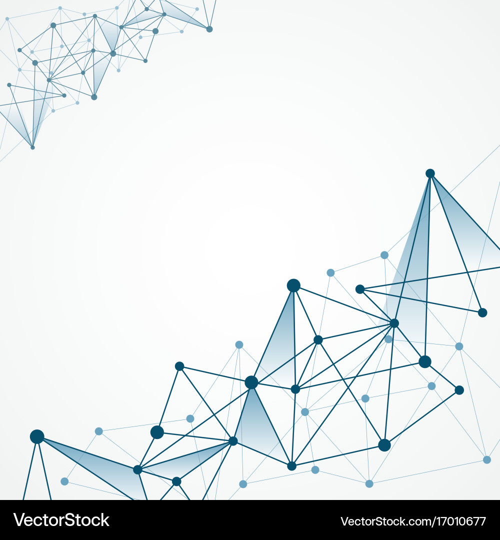 Abstract futuristic shape computer generated vector image