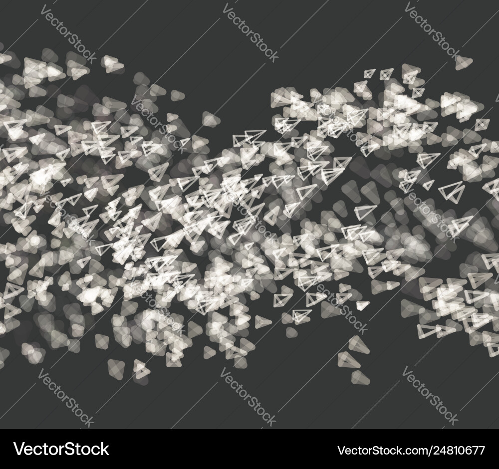 Array with dynamic emitted particles abstract vector image
