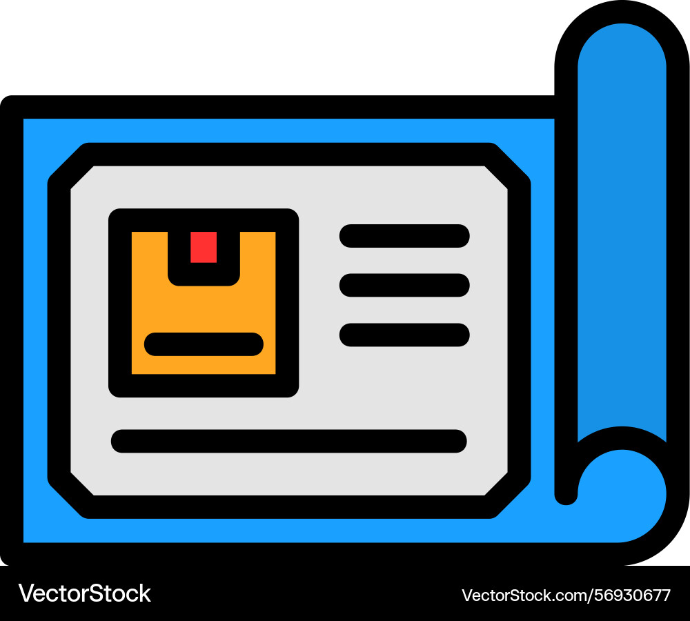 Assembly instructions line filled style icon Vector Image