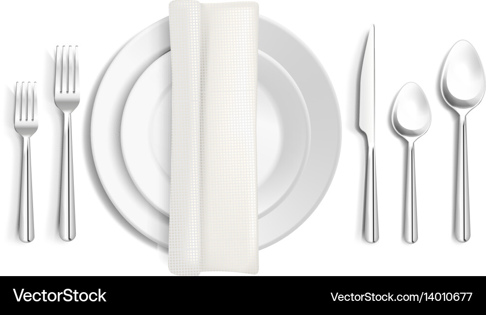 Elegant Table Setting vector image