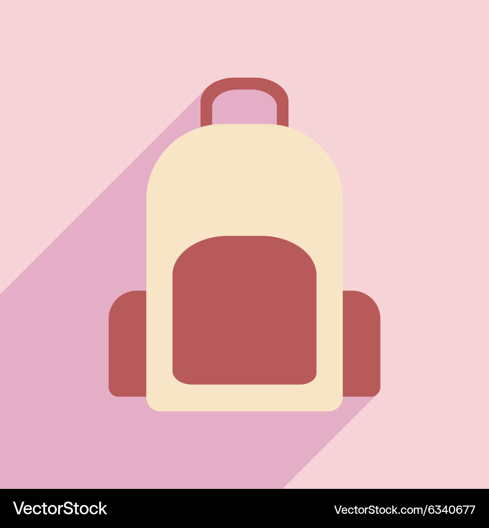 Flat with shadow icon and mobile application vector image