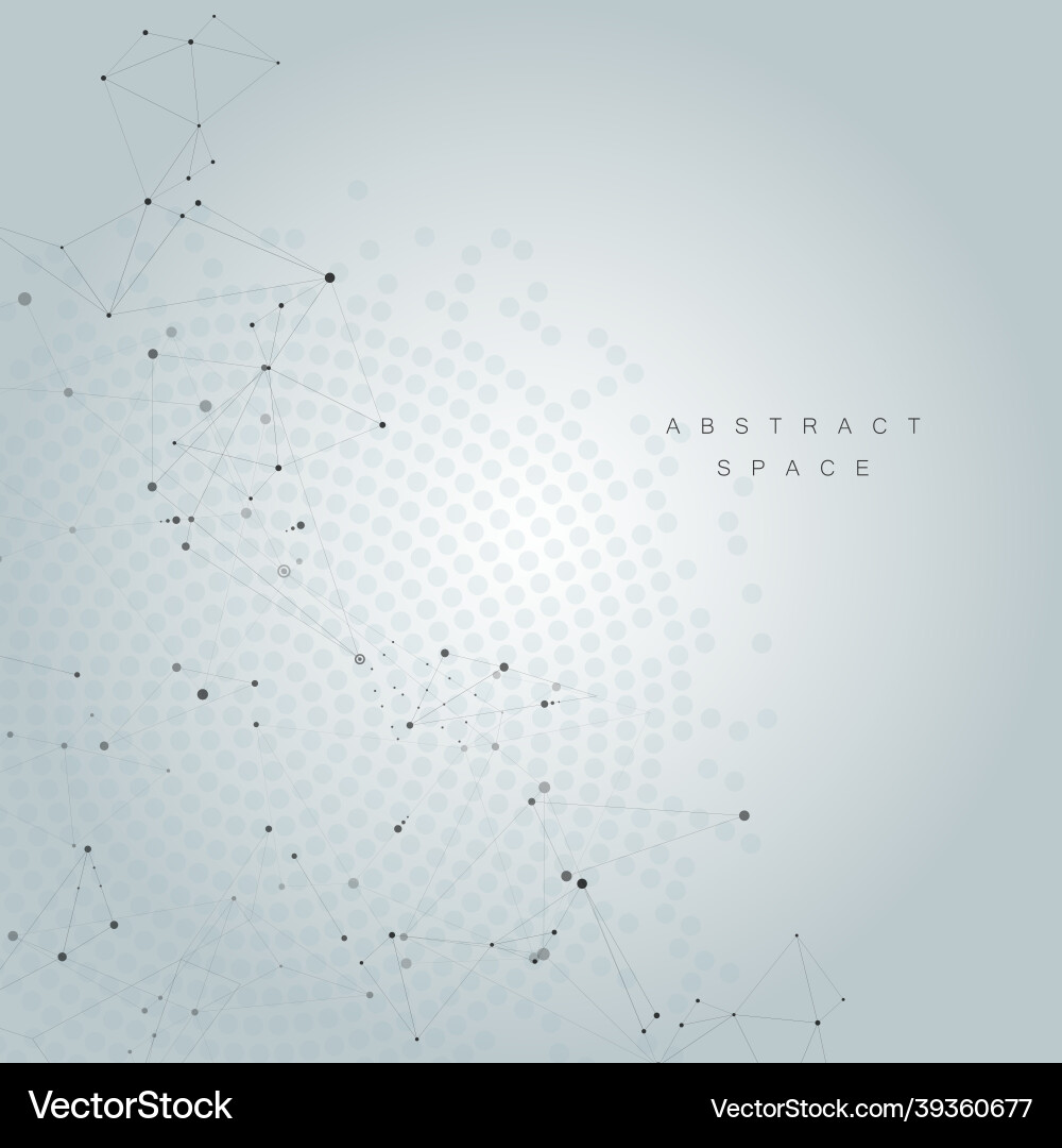 Geometric network abstract background Vector Image