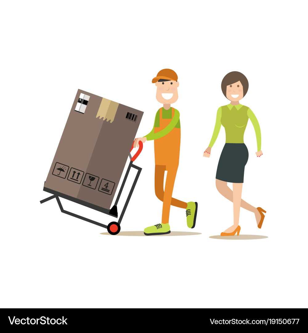 Loader in flat style vector image