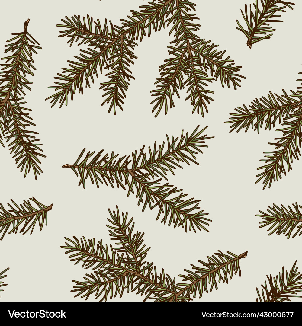 Mysterious forest seamless pattern background Mysterious forest seamless pattern background vector image