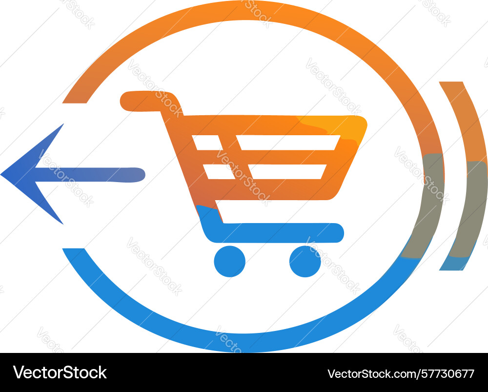 Return order icon for e-commerce design Vector Image