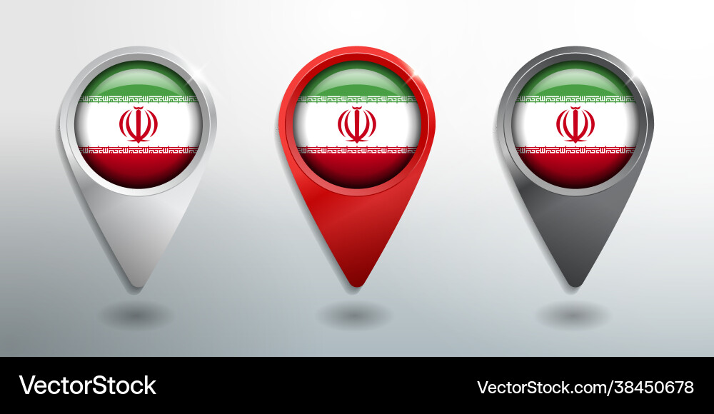 3d pointer tag and location marker with round 3d pointer tag and location marker with round Vector Image