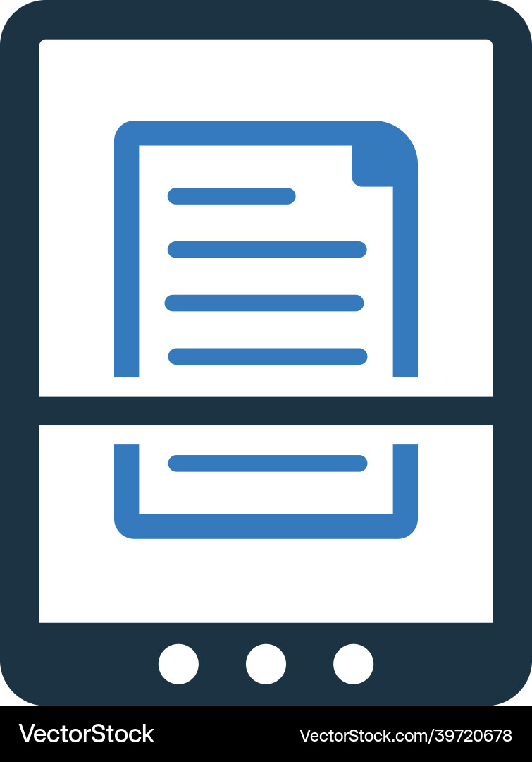 Document scan icon simple editable design Vector Image