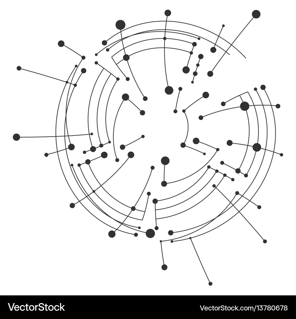 Geometric Network Abstraction vector image