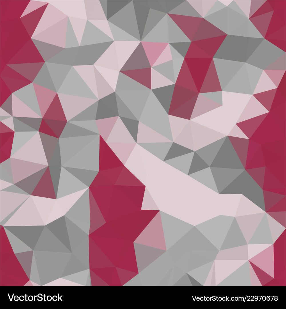 Red triangular low poly mosaic abstract pattern Vector Image