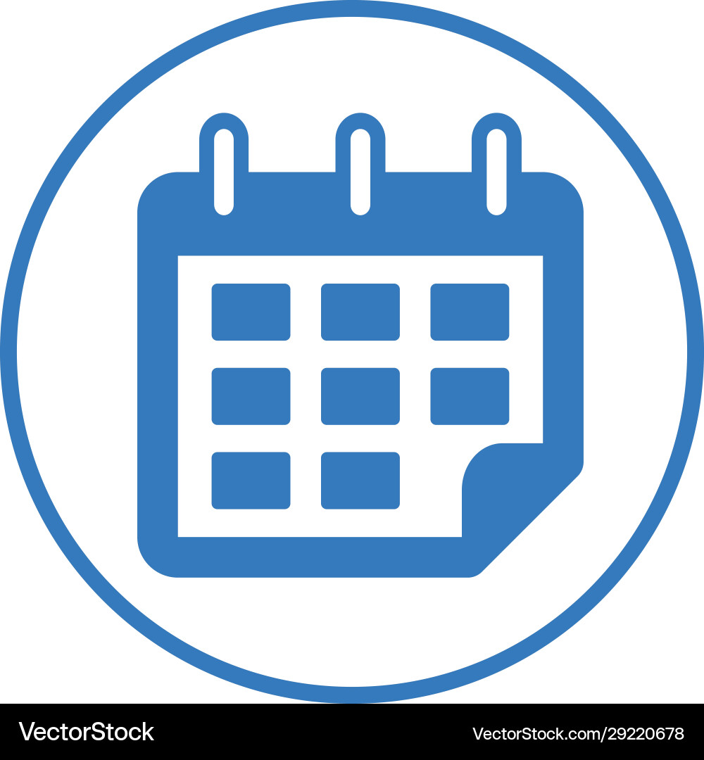 Timer event delivery date schedule icon Vector Image
