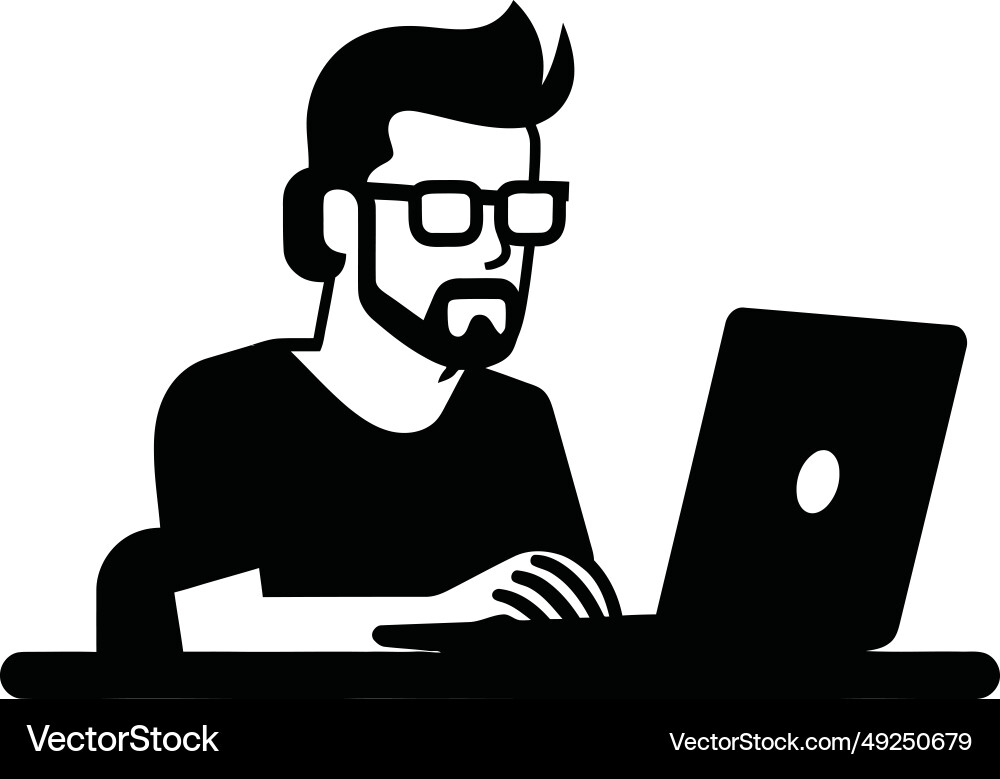 Computer Programmier-Symbol vektorbild