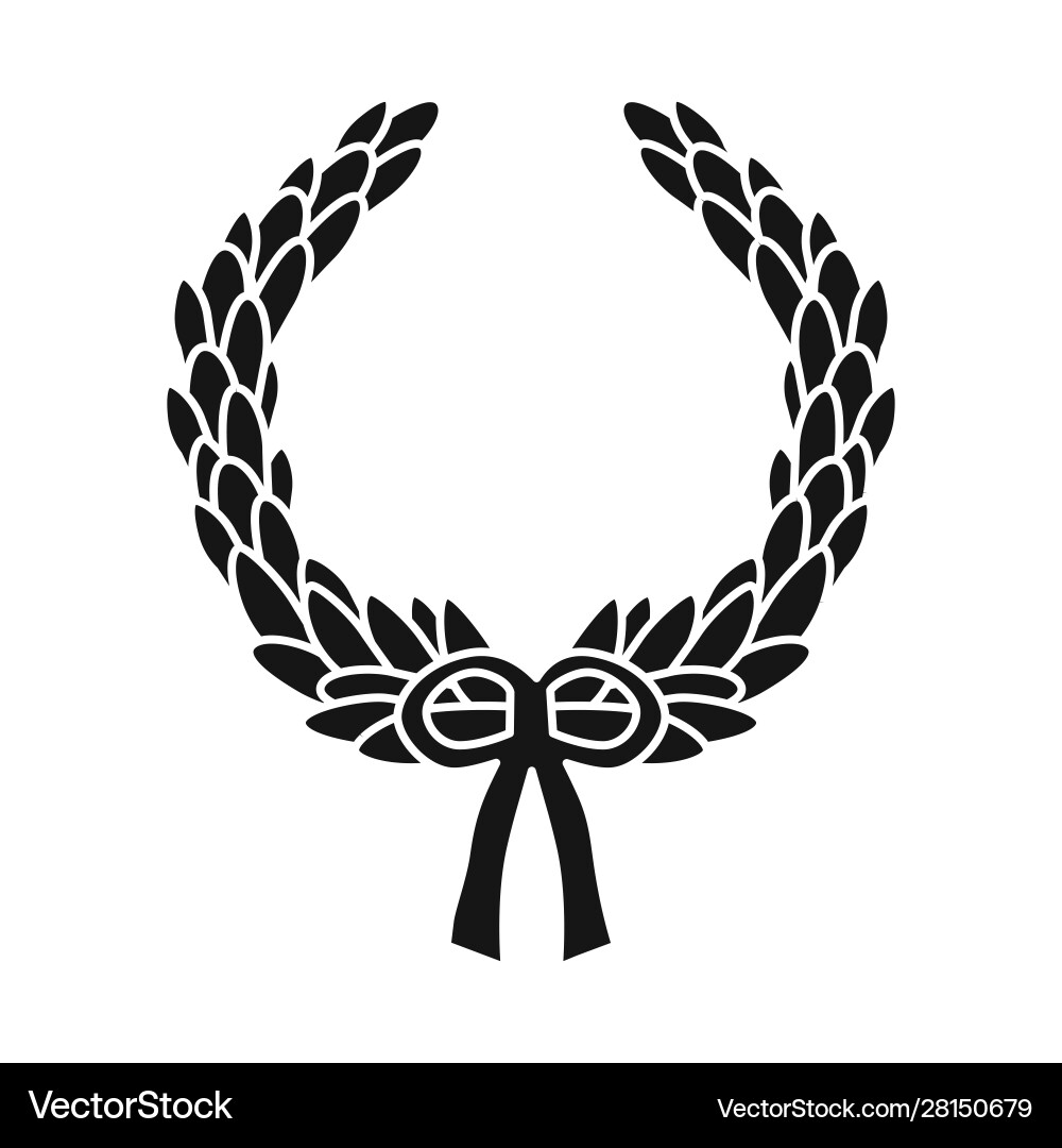 Design wreath and laurel symbol web Vector Image
