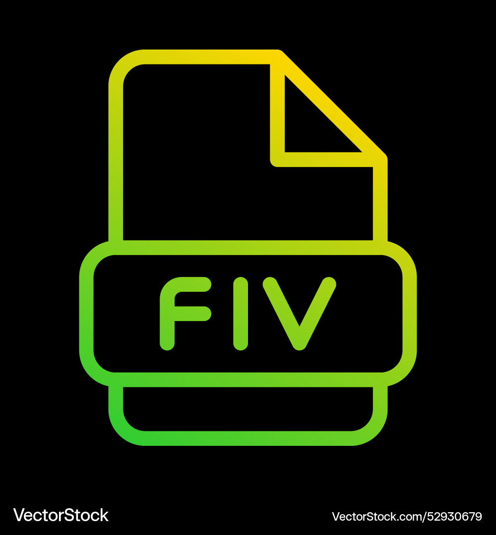 Flv file type icon document format extension Flv file type icon document format extension vector image