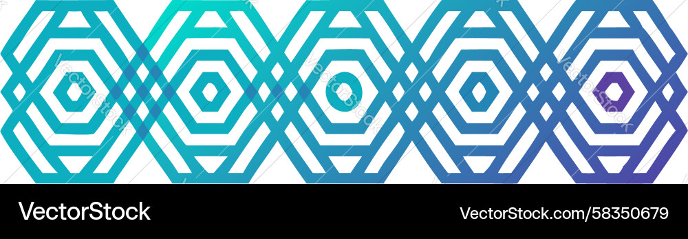 Hexagonal Grid Pattern Vector Image