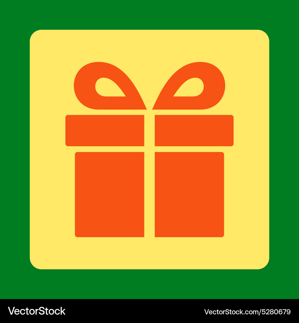 Present icon from award buttons overcolor set vector image