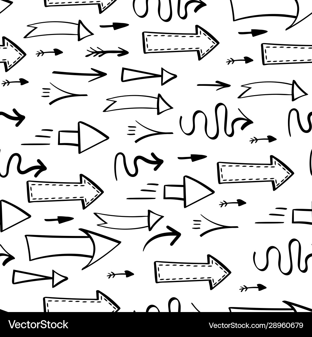Seamless pattern with arrows points to right Seamless pattern with arrows points to right vector image