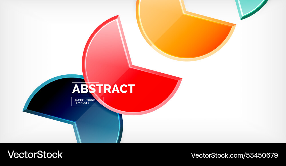 Trendy round shapes with triangular angle design Trendy round shapes with triangular angle design Vector Image