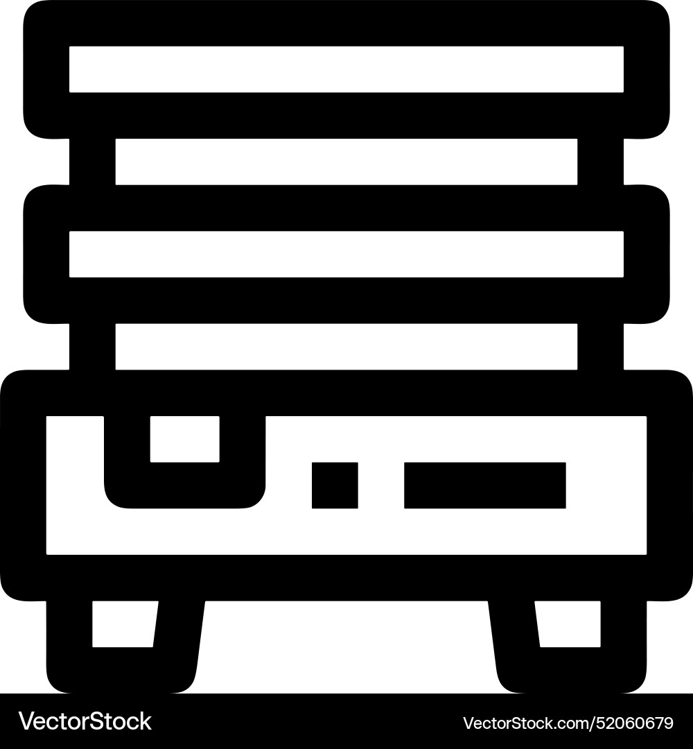 Upload outline icon symbol image Vector Image