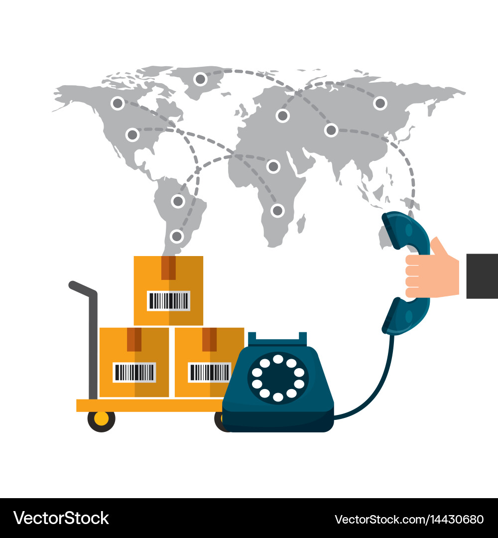 Export and import design Vector Image