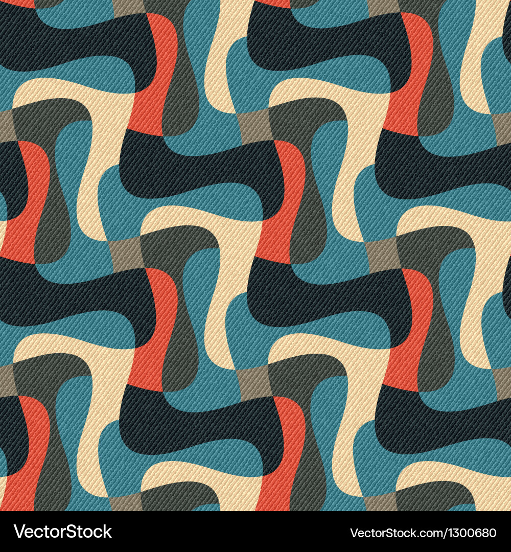 Geometric Wave Pattern Vector Image