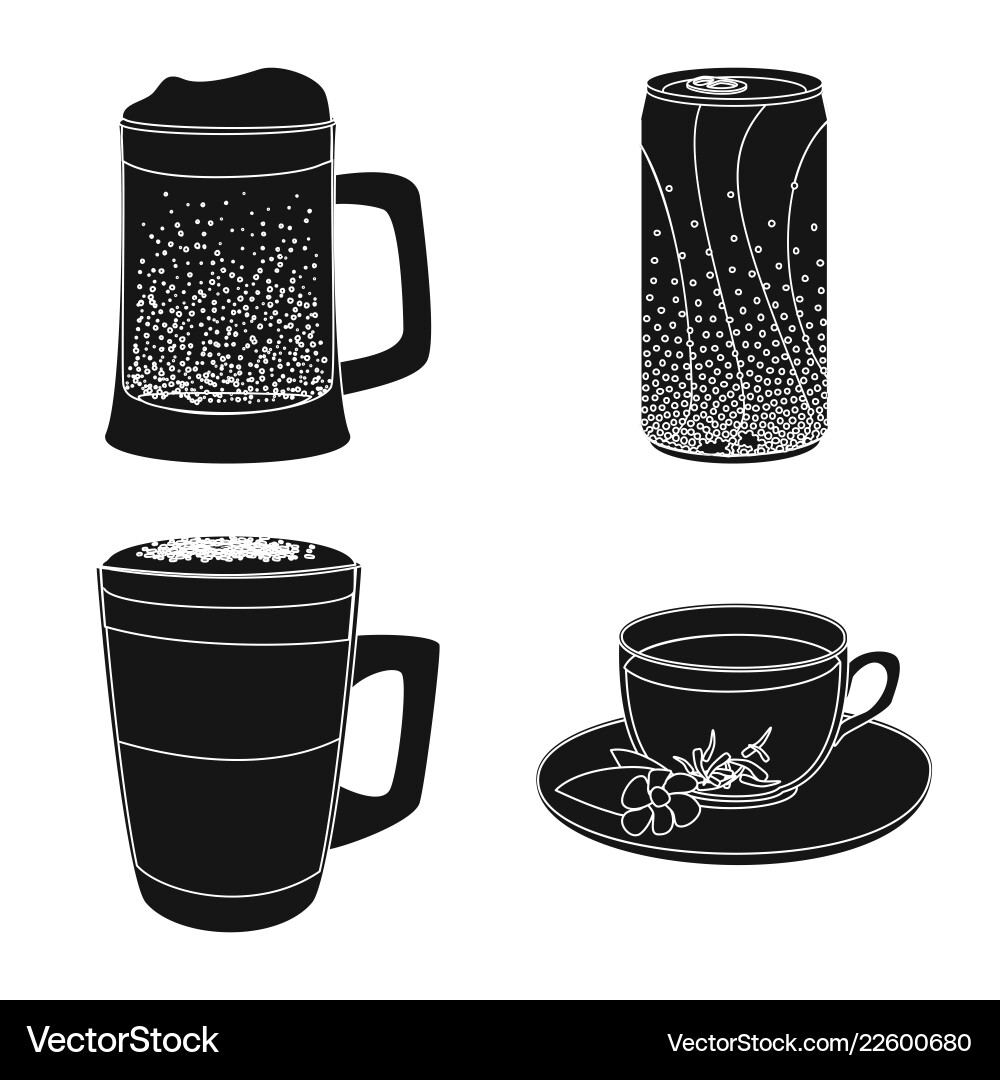 Isolated object of drink and bar icon set Isolated object of drink and bar icon set Vector Image