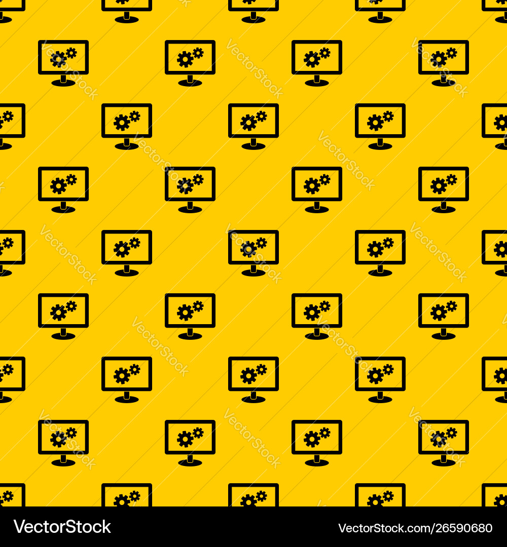 Monitor settings pattern Monitor settings pattern vector image