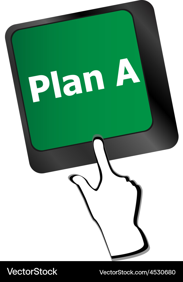 Plan a key on computer keyboard - internet Vector Image